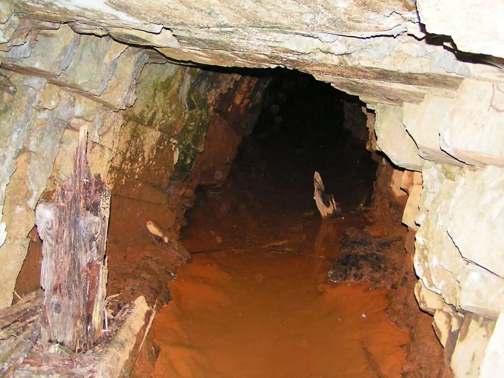 Herman mine portal at stamp mill level