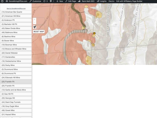 Gold Mines of the Divide: Interactive Map